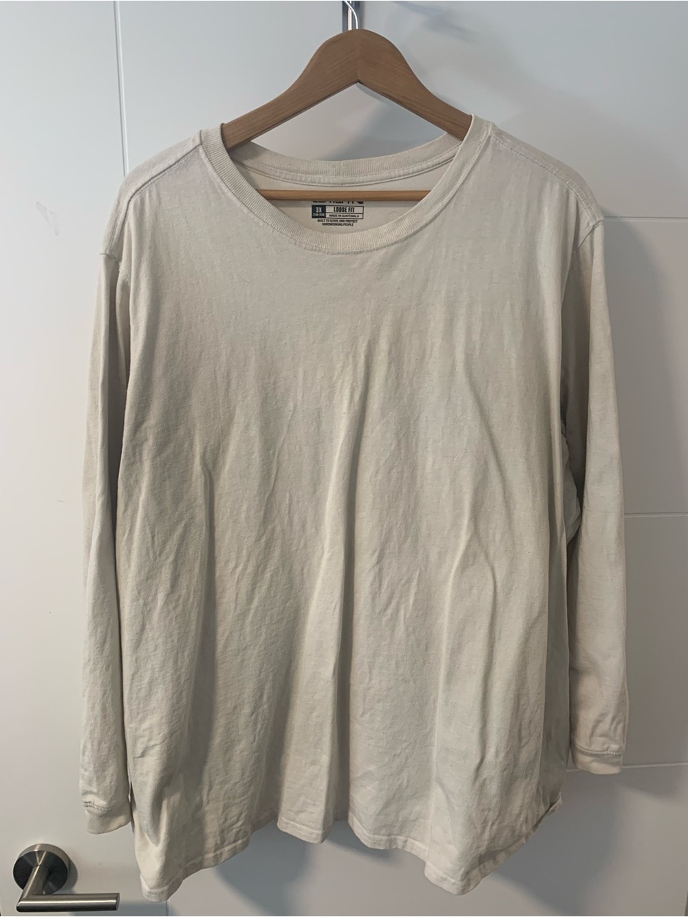Carhartt Long-Sleeve Crewneck Shirt - Off-White A17